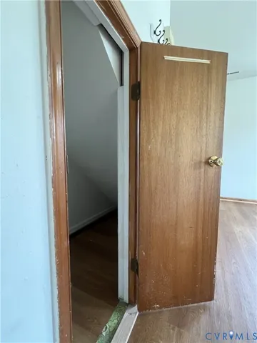 a view of closet area