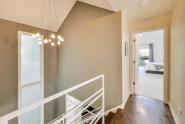 a view of a hallway with interior of the house
