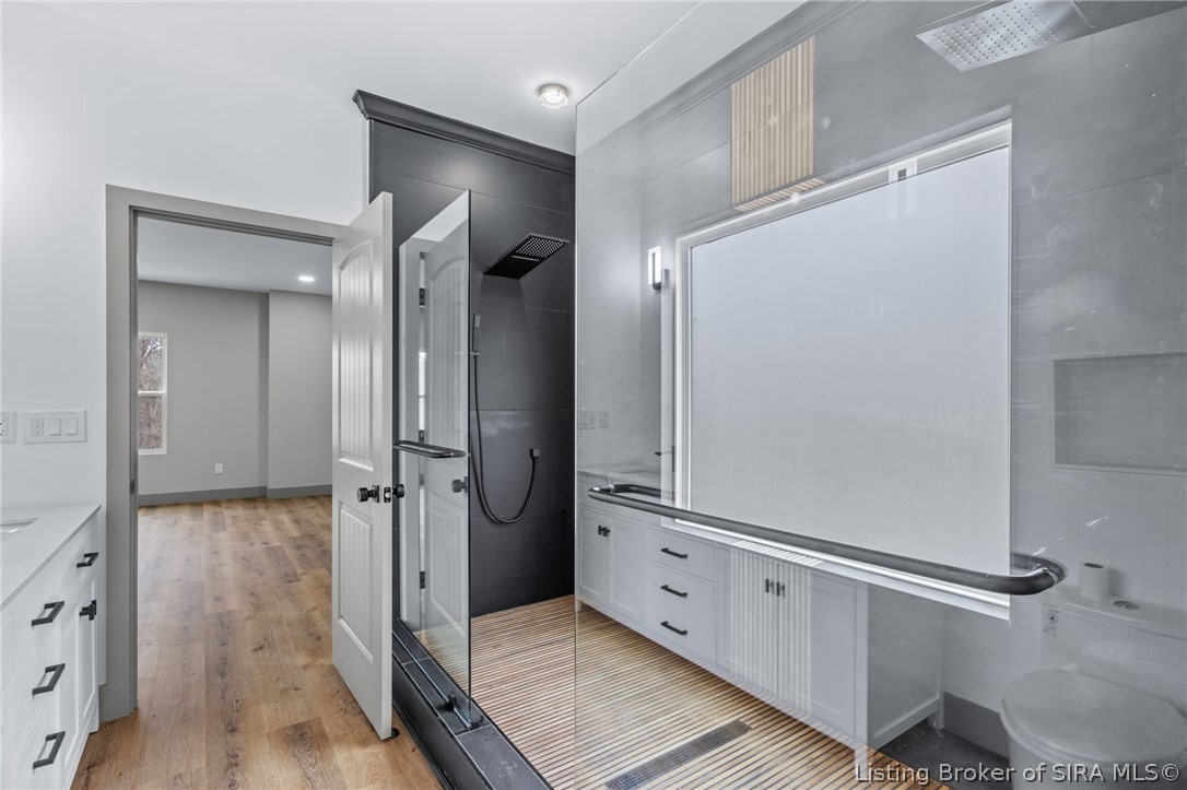 7725 Northeast Greenbrier Road Georgetown, IN 47122 - Photo 37 of 63 Custom shower in primary bath