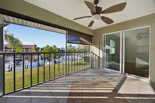 a view of a balcony