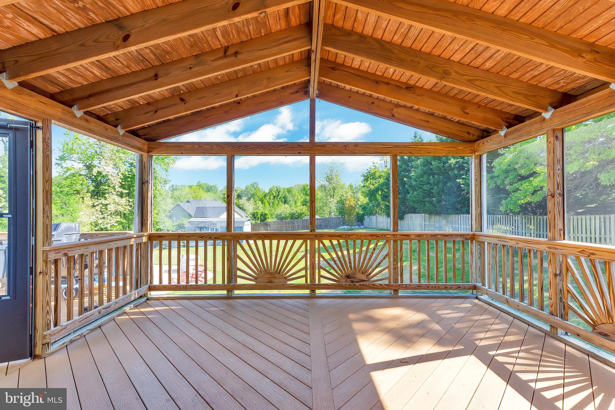 55 Walnut Creek Road Huntingtown, MD 20639 - Photo 51 of 52 Vaulted Ceiling in Screen-in Porch...