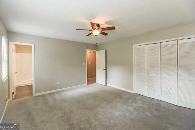 a view of an empty room