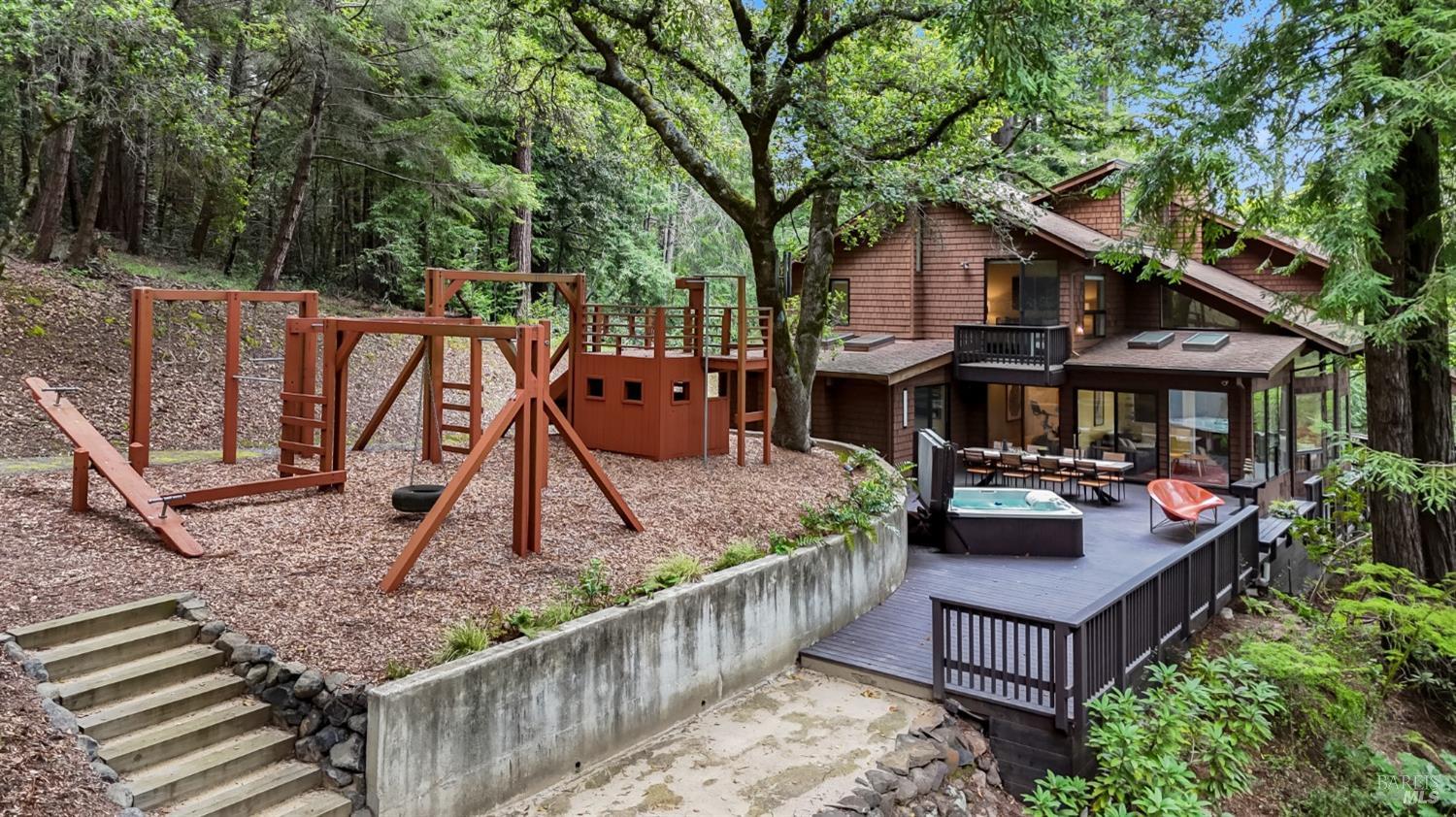 16495 Burl Lane Occidental, CA 95465 - Photo 27 of 31 a view of house with outdoor seating and trees