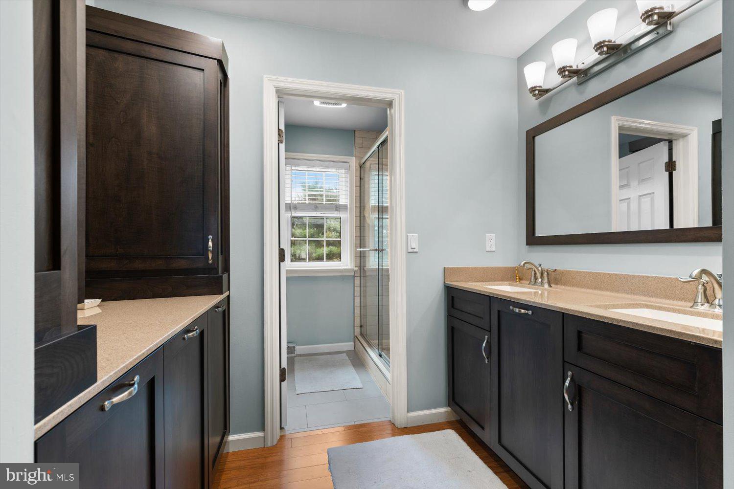 755 Farnum Road Lititz, PA 17543 - Photo 32 of 51 a bathroom with a sink a light fixture and a mirror