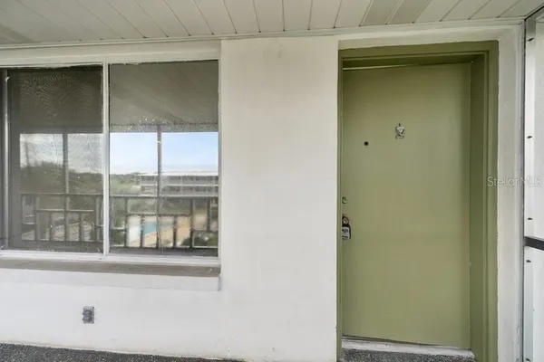 a view of front door