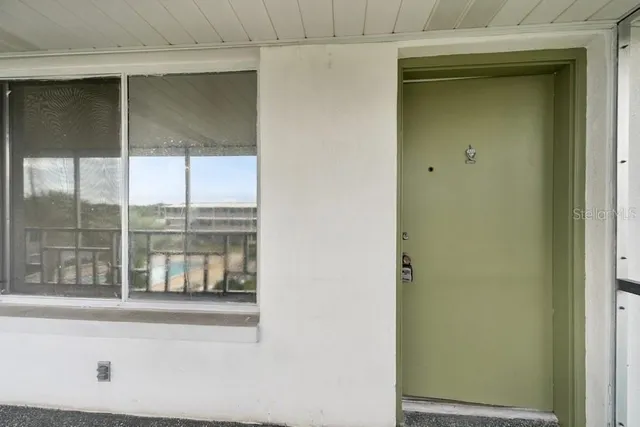 a view of front door