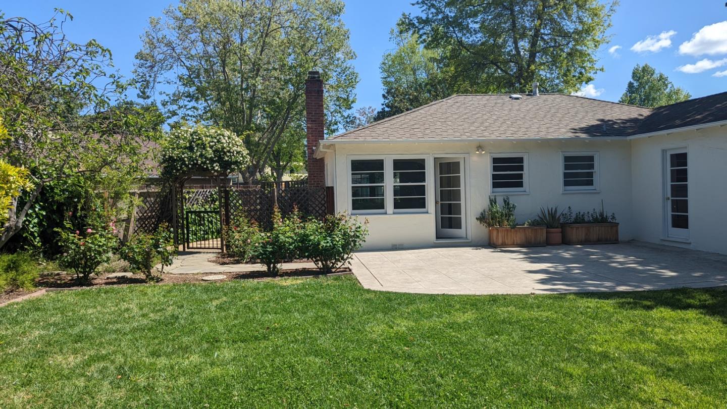 595 Morey Drive Menlo Park, CA 94025 - Photo 3 of 3 a view of a house with a yard and potted plants
