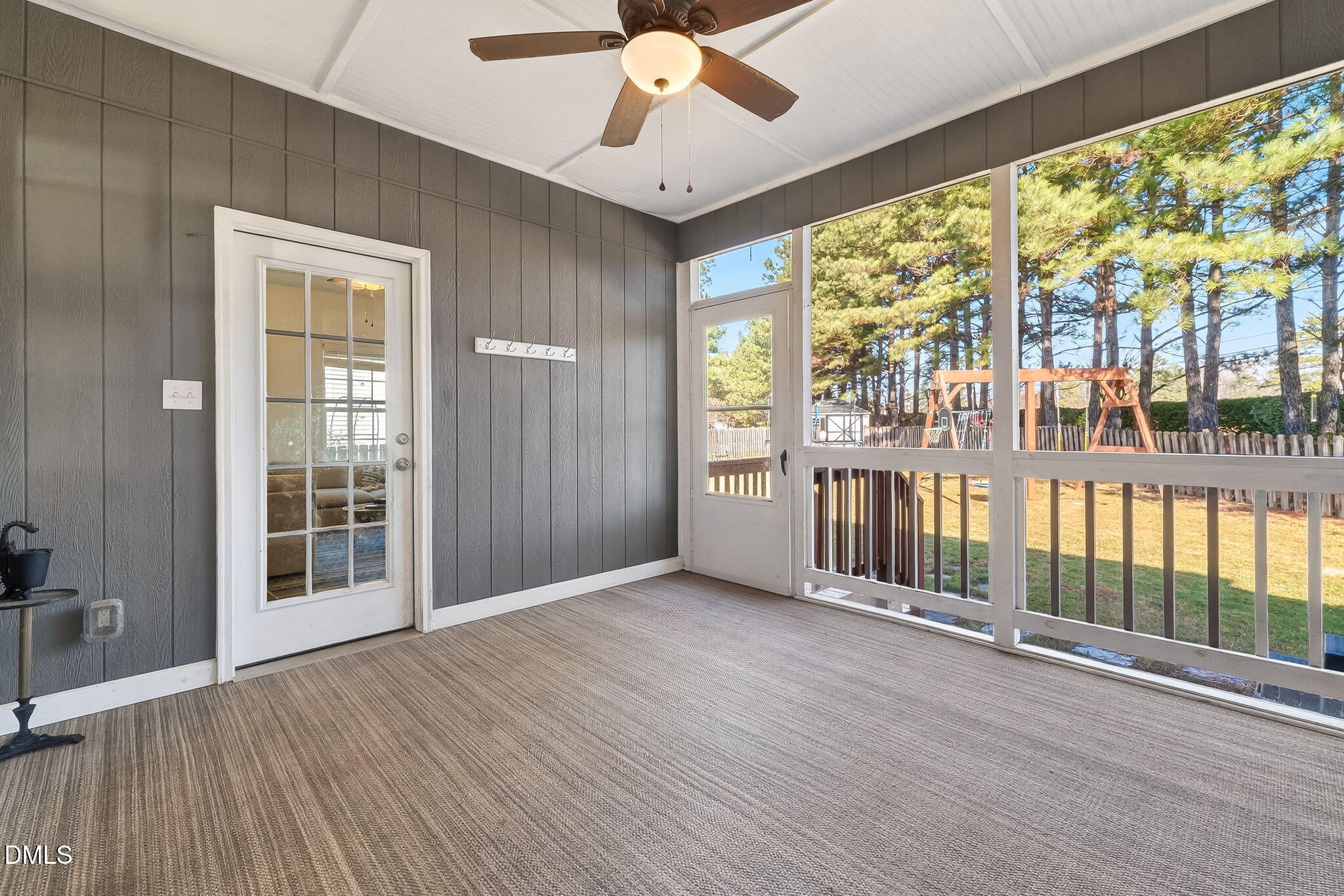 625 Toledo Court Rolesville, NC 27571 - Photo 28 of 69 an empty room with wooden floor and balcony