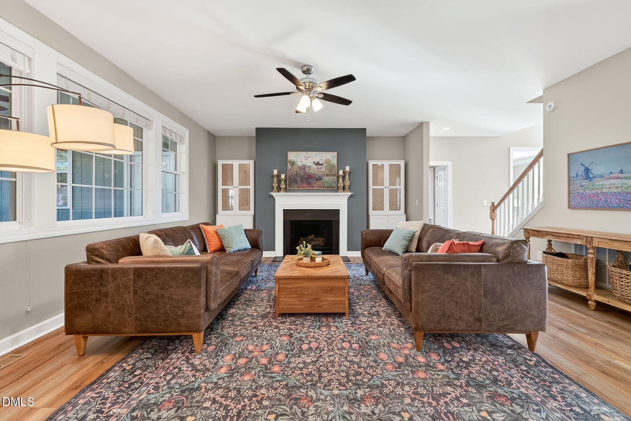 625 Toledo Court Rolesville, NC 27571 - Photo 6 of 69 a living room with furniture and a fireplace