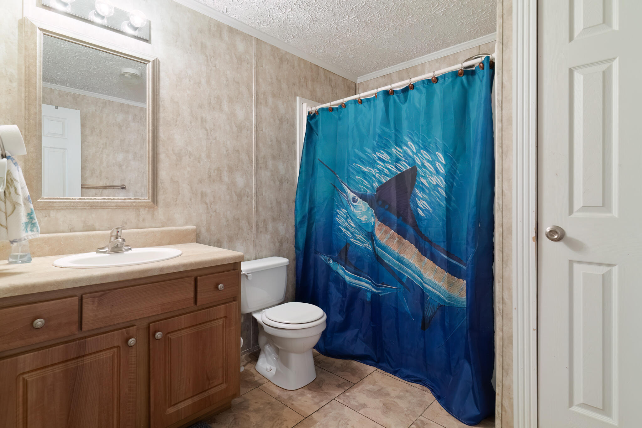 2050 Shockley Springs Road Baker, FL 32531 - Photo 28 of 49 a bathroom with a toilet sink and mirror