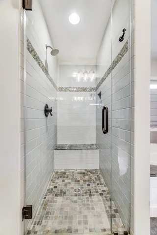 an aerial view of house with yard