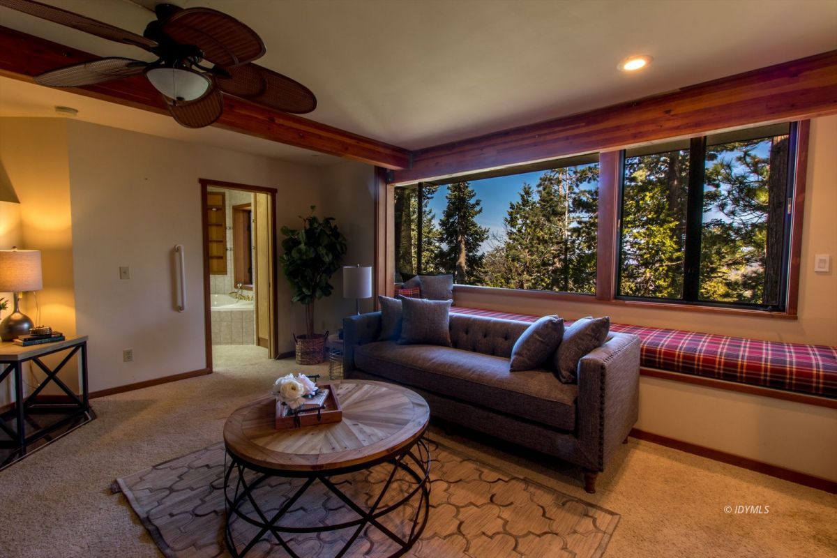 25281 Deer Path Road Pine Cove, CA 92549 - Photo 20 of 42 a living room with furniture and a large window