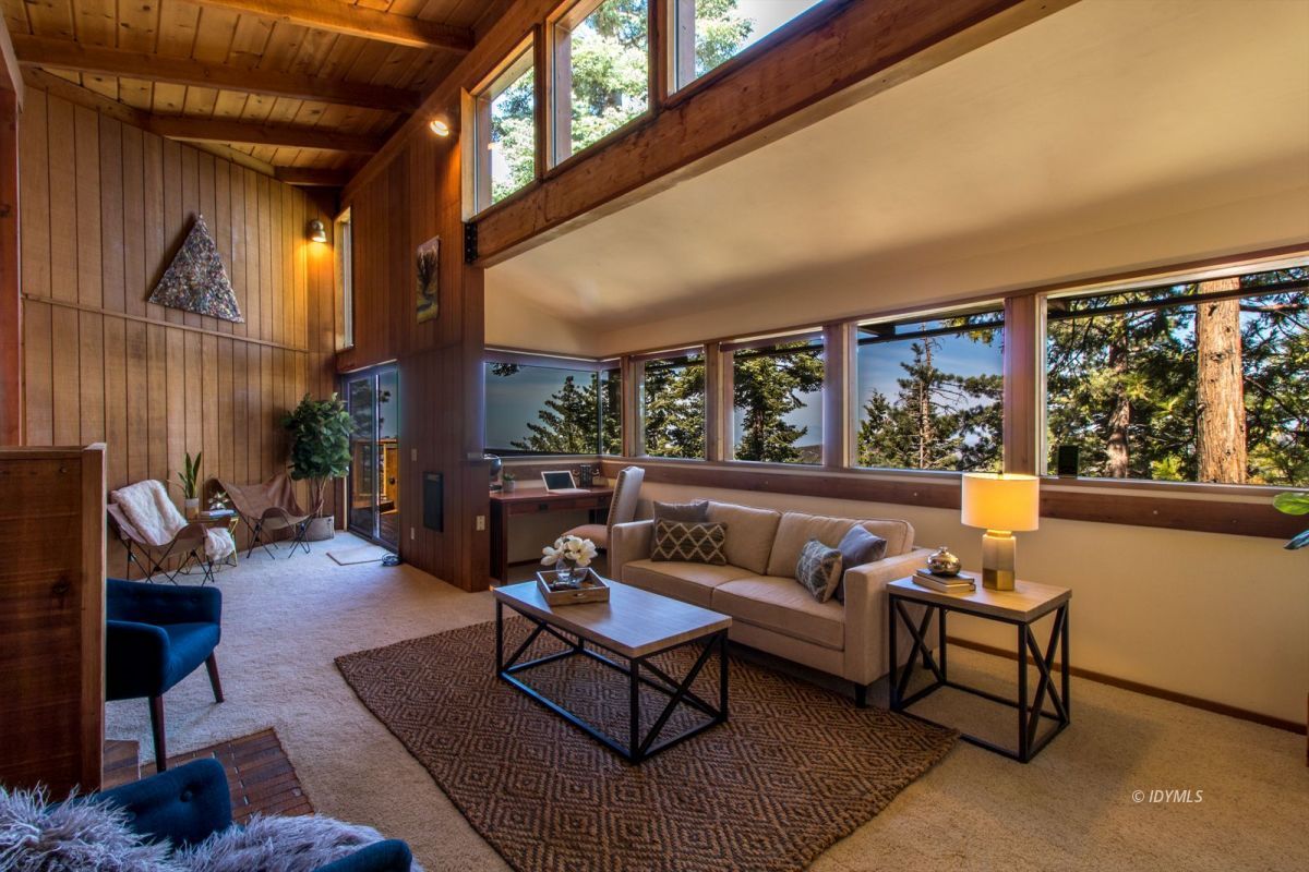 25281 Deer Path Road Pine Cove, CA 92549 - Photo 6 of 42 a living room with furniture a rug and a large window