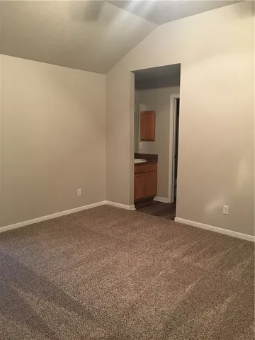 a view of empty room