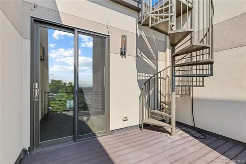 a view of an entryway with hardwood