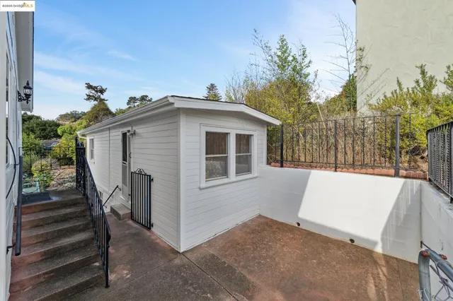 a workspace with furniture and a window