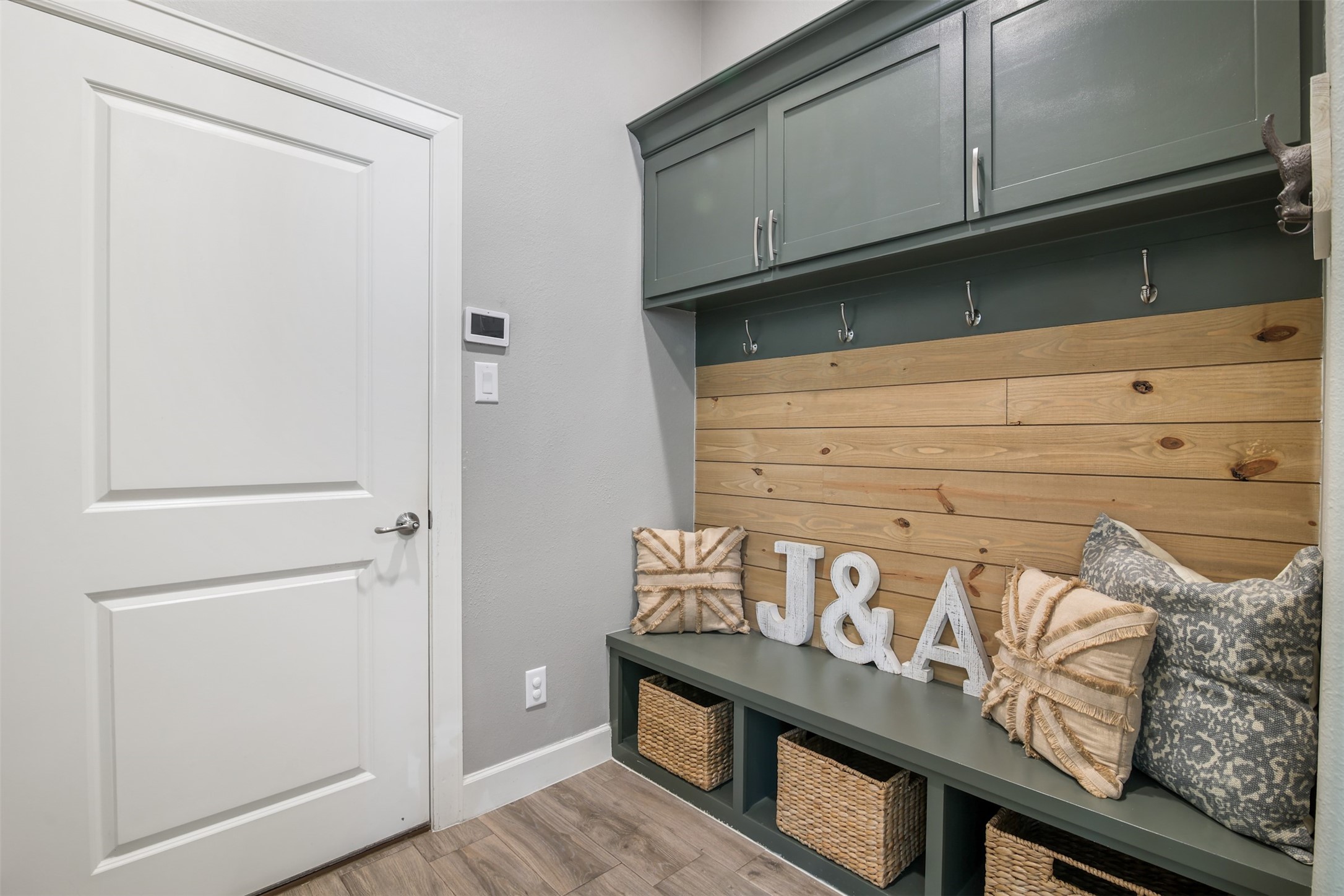 4219 Cross Cut Cleveland, TX 77328 - Photo 22 of 34 a view of a wooden room with racks on the wall