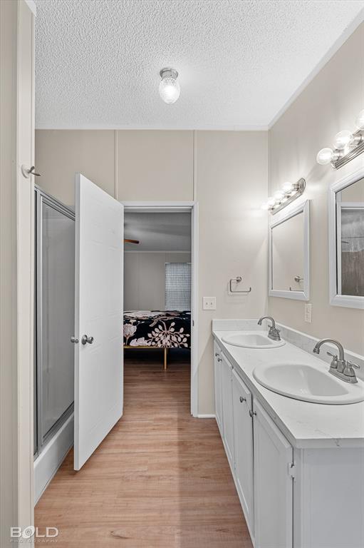 171 7 Pines Road Benton, LA 71006 - Photo 21 of 39 a bathroom with a double vanity sink and mirror