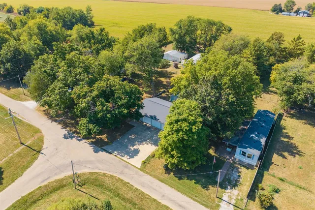 a view of a room with wooden walls