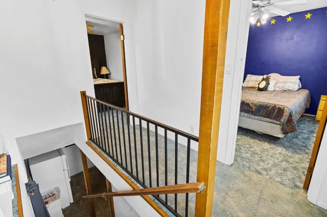 a view of a hallway with interior of the house