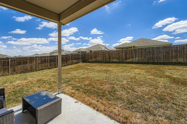 a building outdoor space with patio