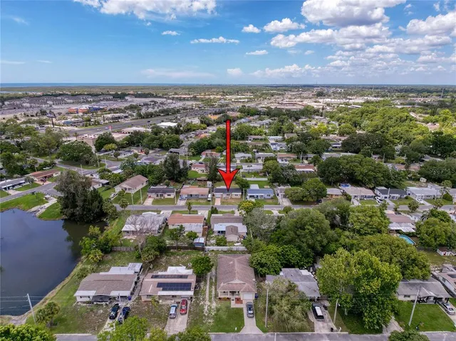 a backyard of a house