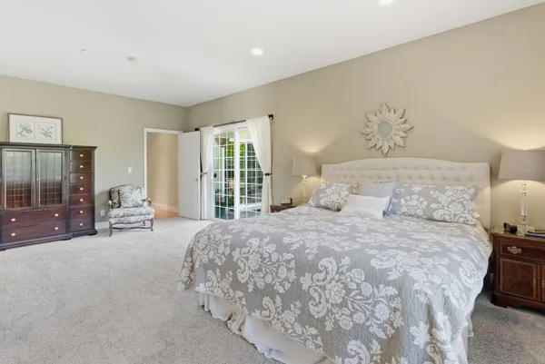 a living room with a couch and a table