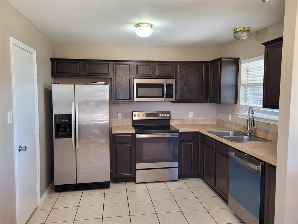3006 Ruidosa Avenue Dallas, TX 75228 - Photo 8 of 9 a kitchen with granite countertop a cabinets and steel stainless steel appliances with cabinets