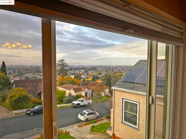 a view of a city from a window