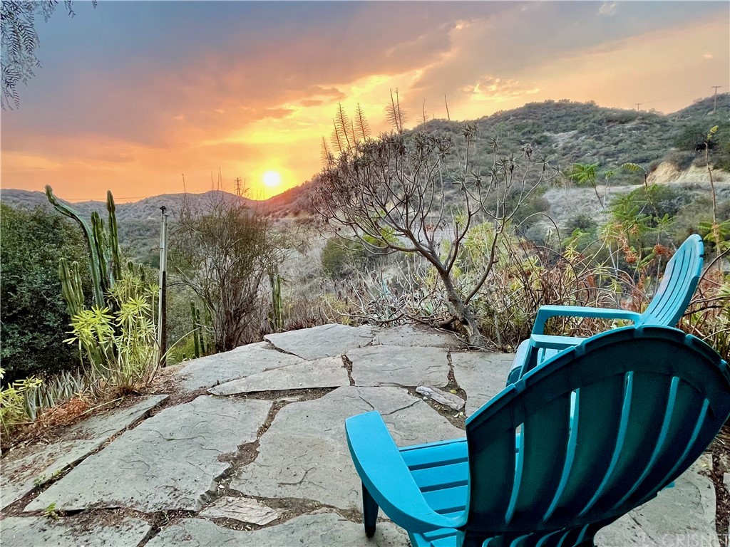 9565 Inspiration Way Tujunga, CA 91042 - Photo 1 of 1 Sunset from "The Point", a private spot in the backyard.