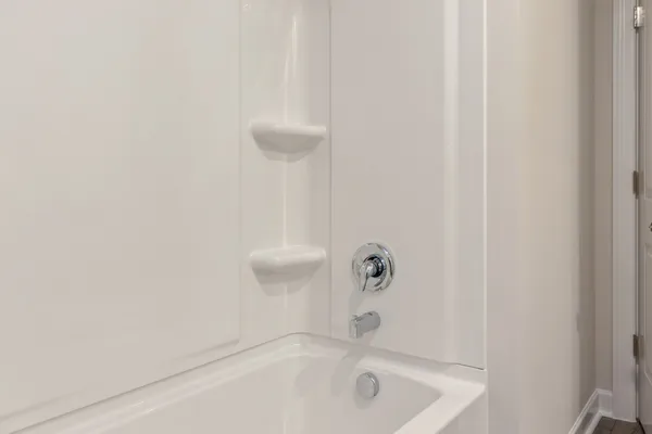 a bathroom with a tub