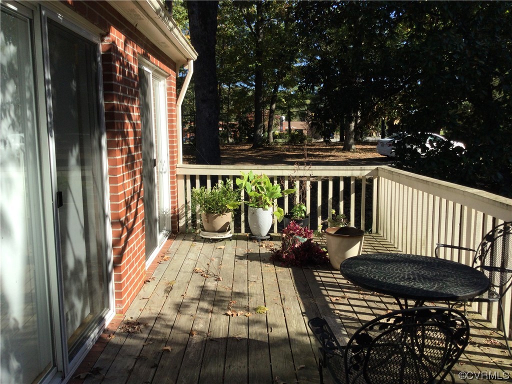 236 Buford Road Richmond, VA 23235 - Photo 7 of 42 a view of balcony with wooden floor and seating space