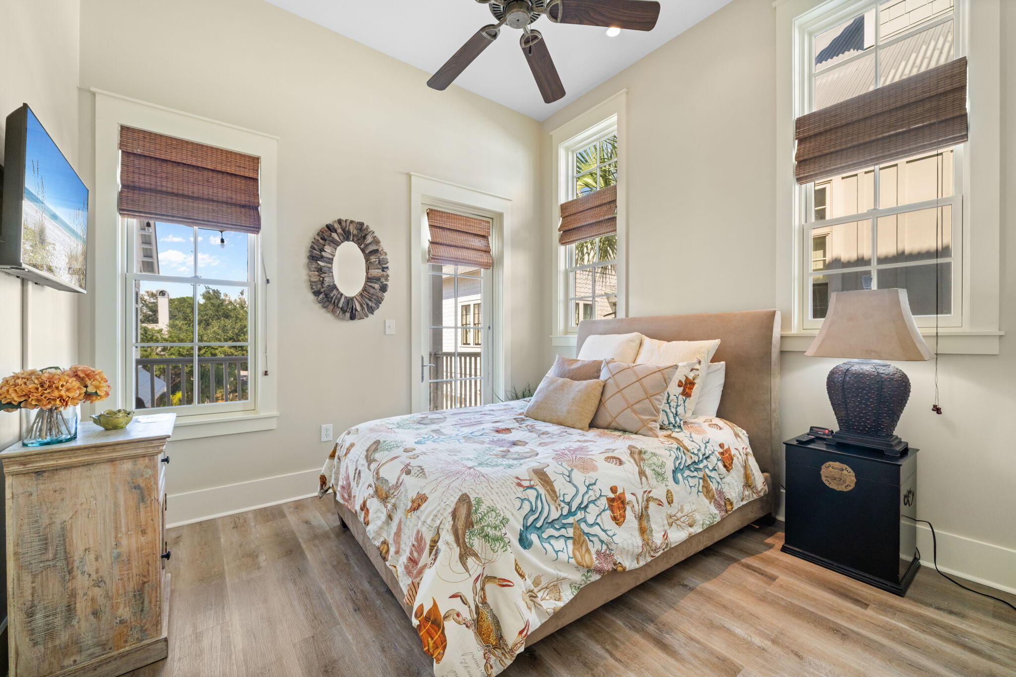 255 Cypress Drive Santa Rosa Beach, FL 32459 - Photo 22 of 81 a bedroom with bed and a window