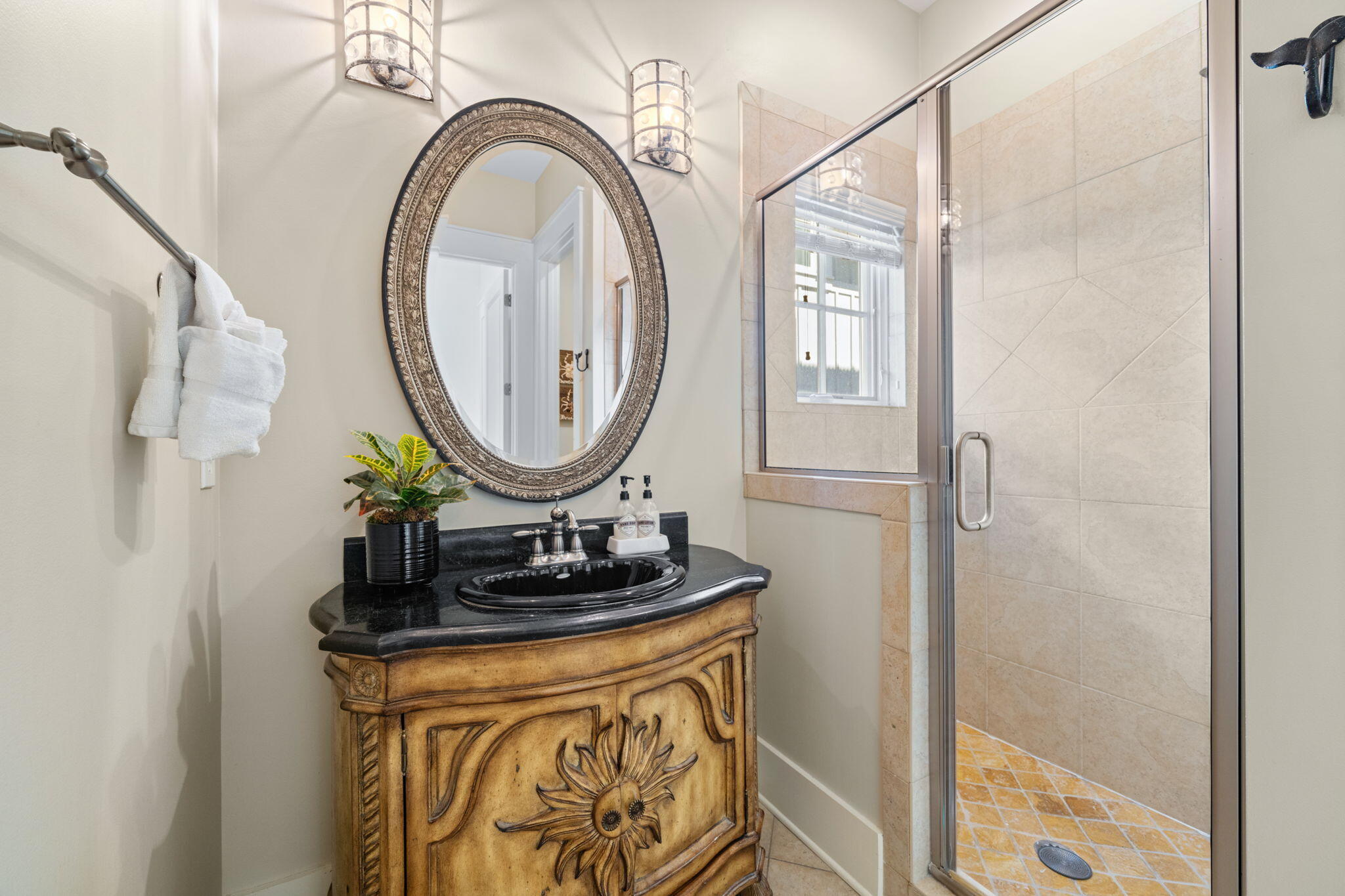255 Cypress Drive Santa Rosa Beach, FL 32459 - Photo 26 of 81 a bathroom with a sink and a mirror