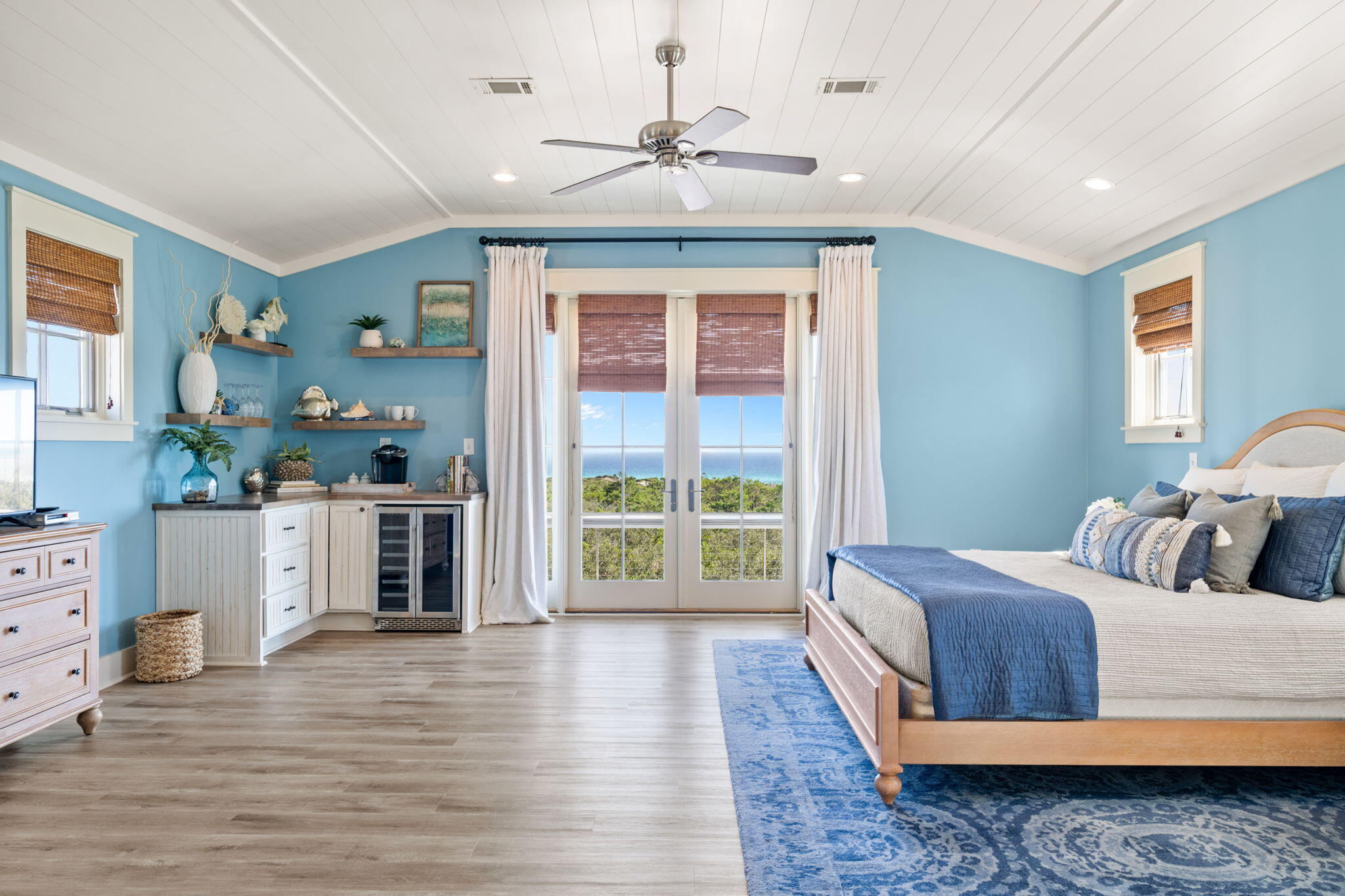 255 Cypress Drive Santa Rosa Beach, FL 32459 - Photo 53 of 81 a bedroom with a large bed and a window