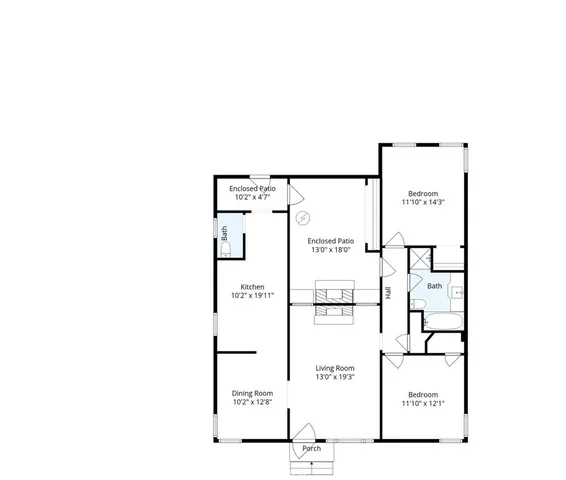 a picture of a bench in front of a wall