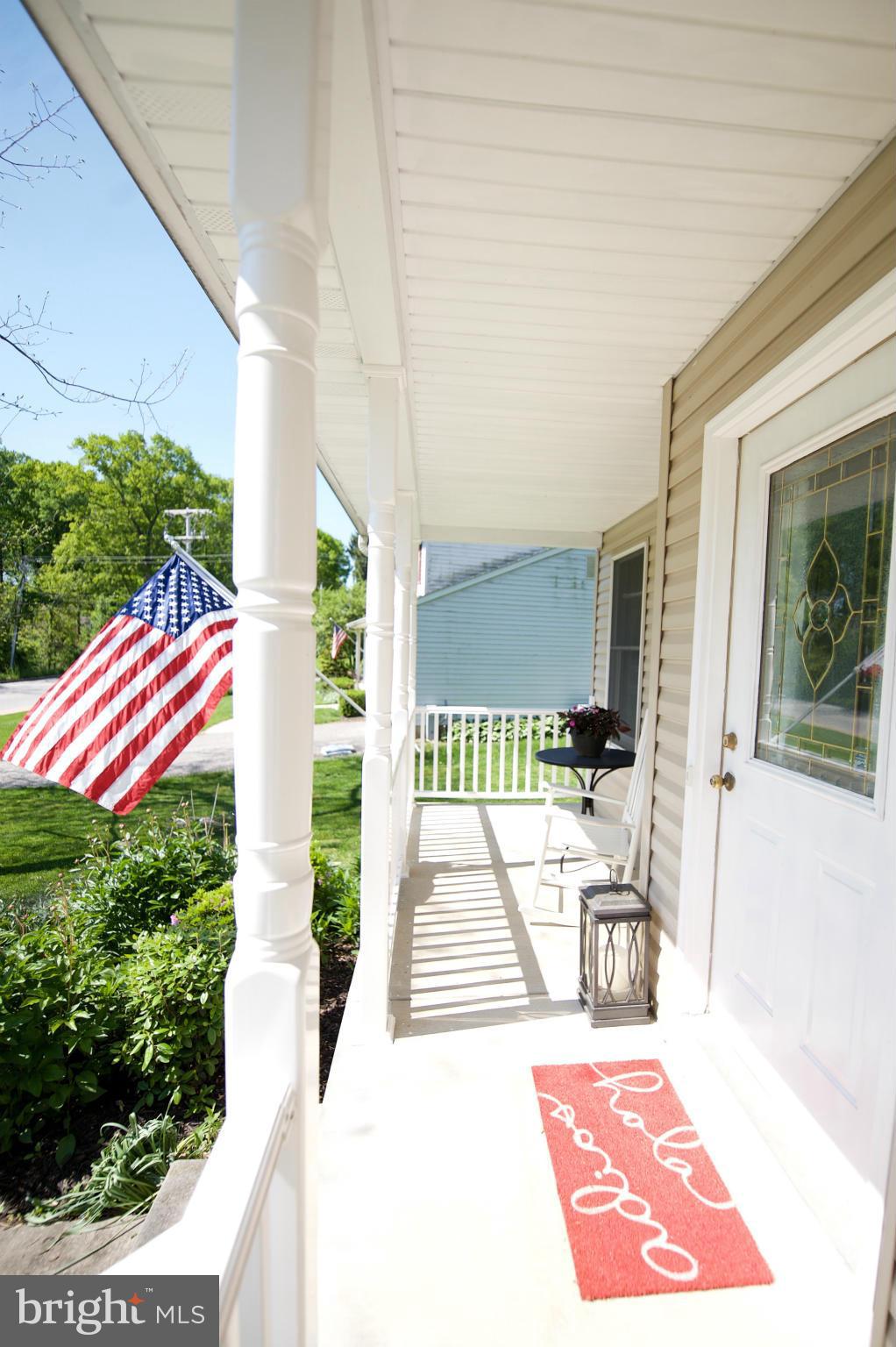 Covered front porch