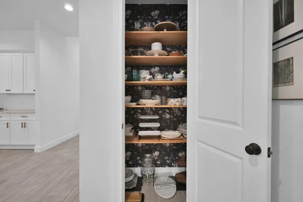 a view of a walk in closet