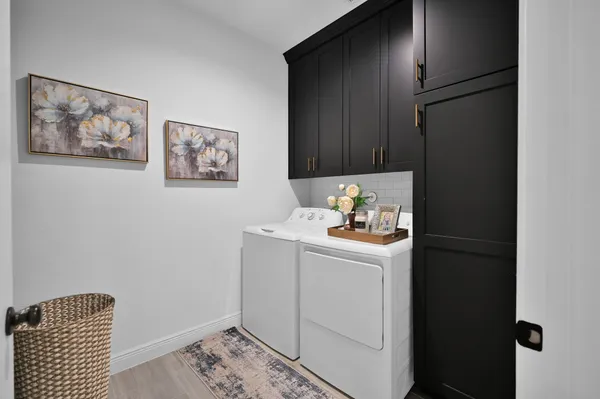 a room with storage and utility