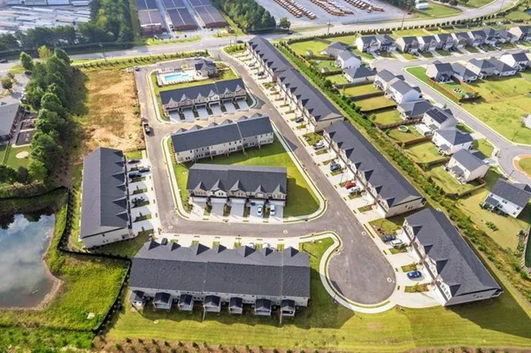 a view of a house with garden