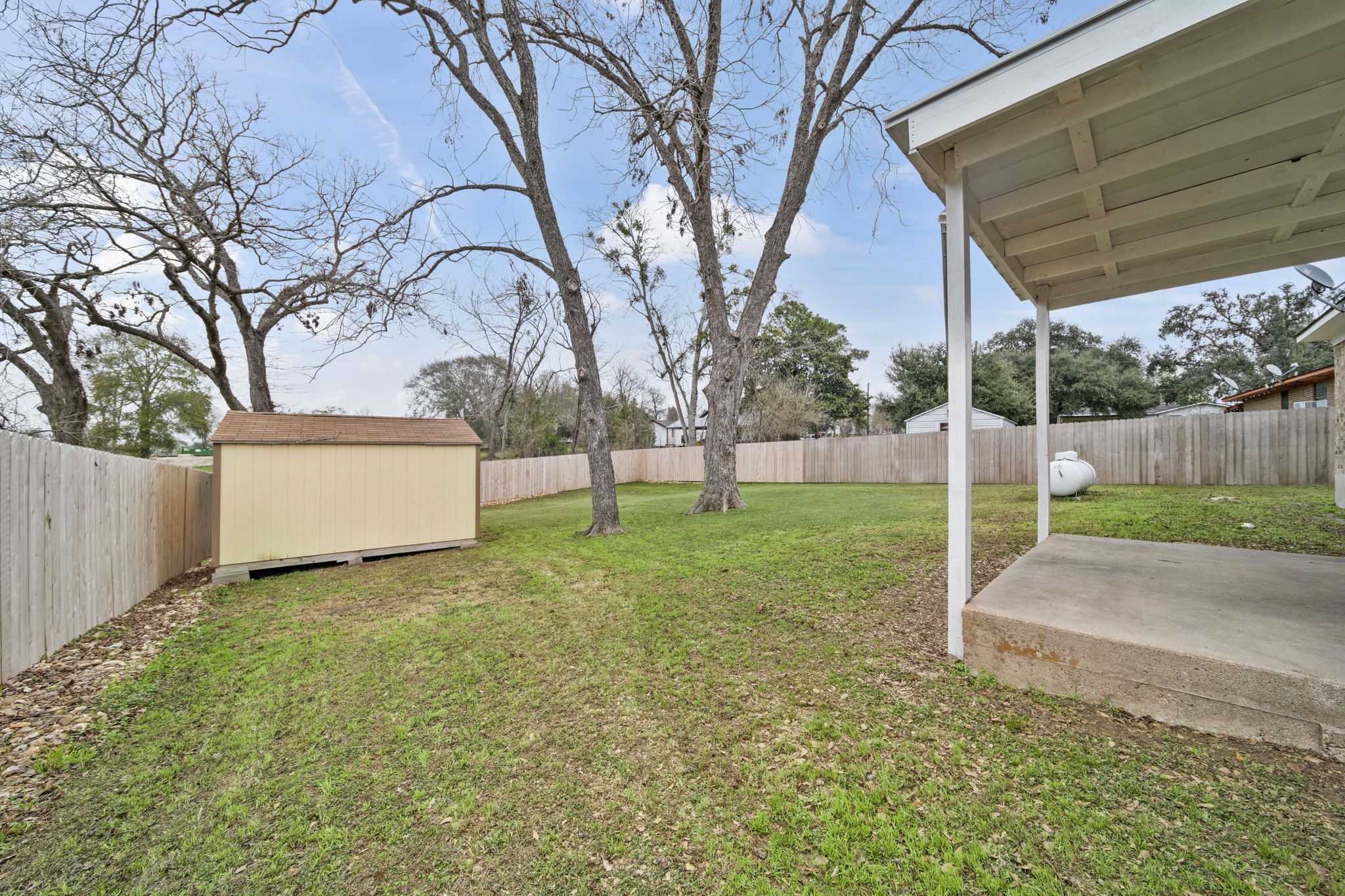 2217 Old Chappell Hill Road Brenham, TX 77833 - Photo 20 of 28 a view of a yard with a house