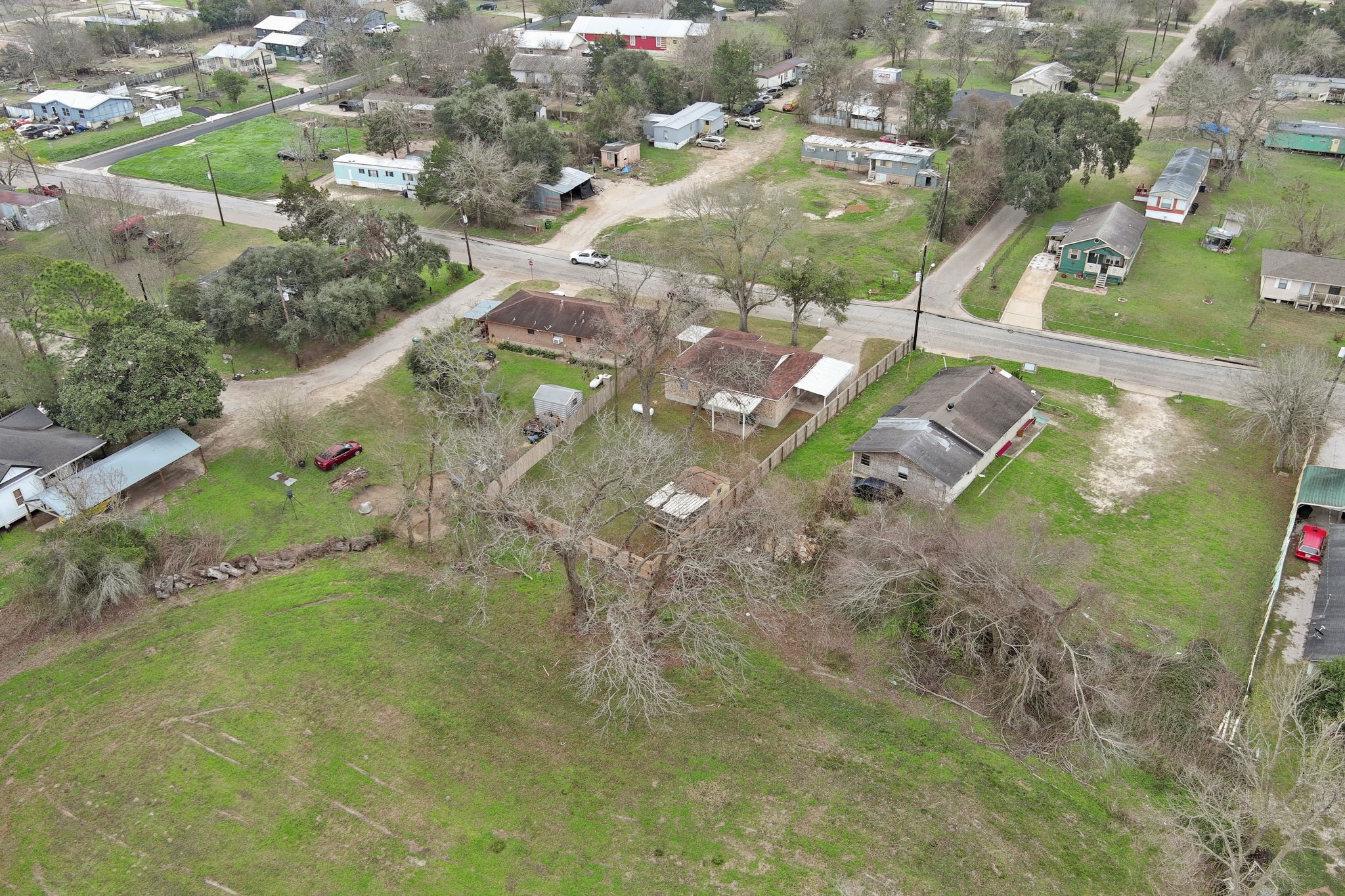 2217 Old Chappell Hill Road Brenham, TX 77833 - Photo 24 of 28 an aerial view of residential houses with outdoor space
