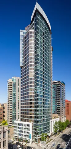 a front view of a building