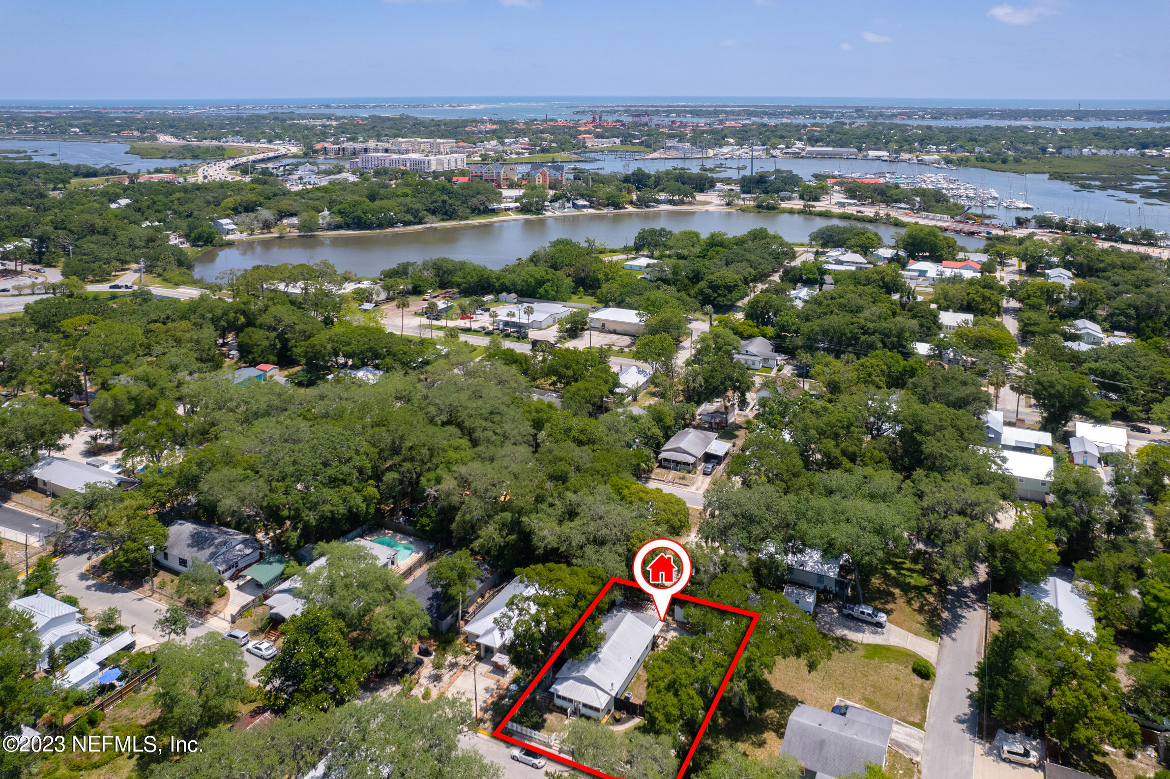 11 Newcomb Street St. Augustine, FL 32084 - Photo 33 of 35 an aerial view of a city