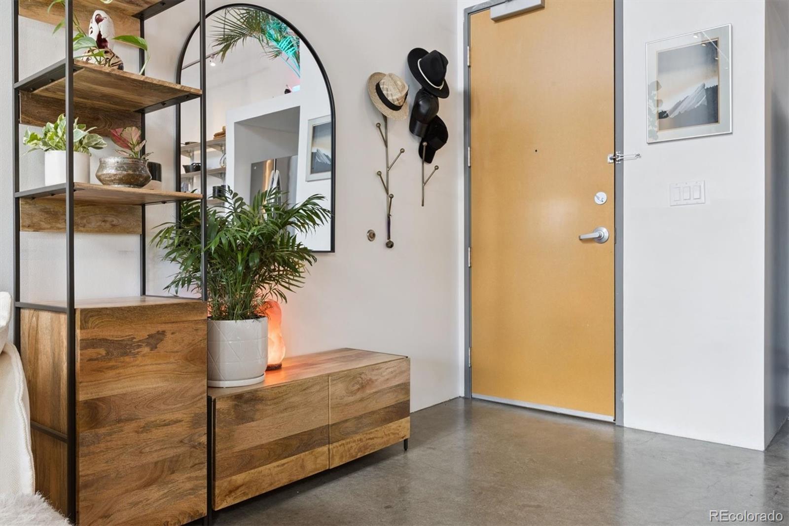 3457 Ringsby Court, Unit 304 Denver, CO 80216 - Photo 3 of 28 a view of entryway with a flower pot and a potted plant