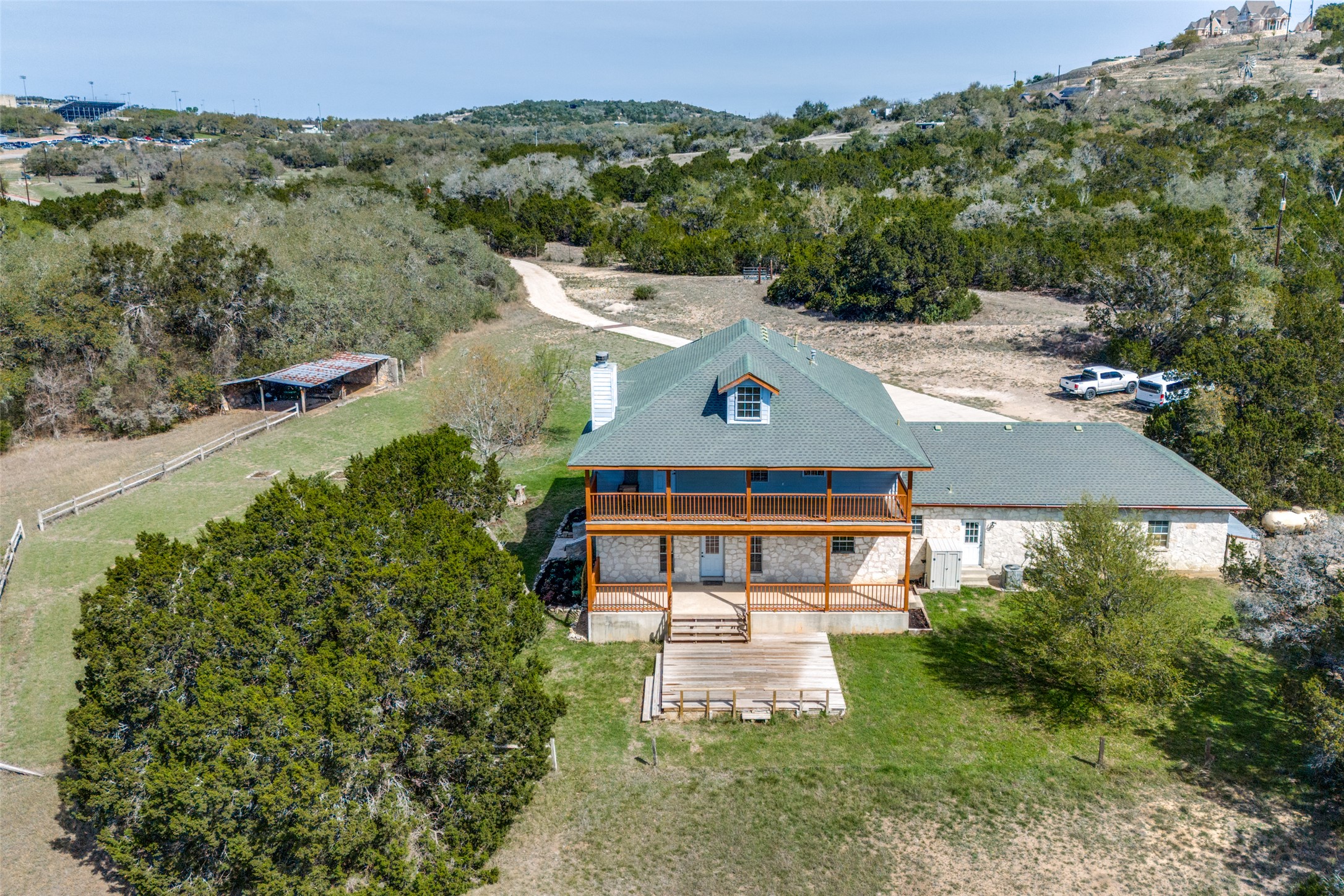 34970 Smithson Valley Road Bulverde, TX 78163 - Photo 33 of 36 an aerial view of a house