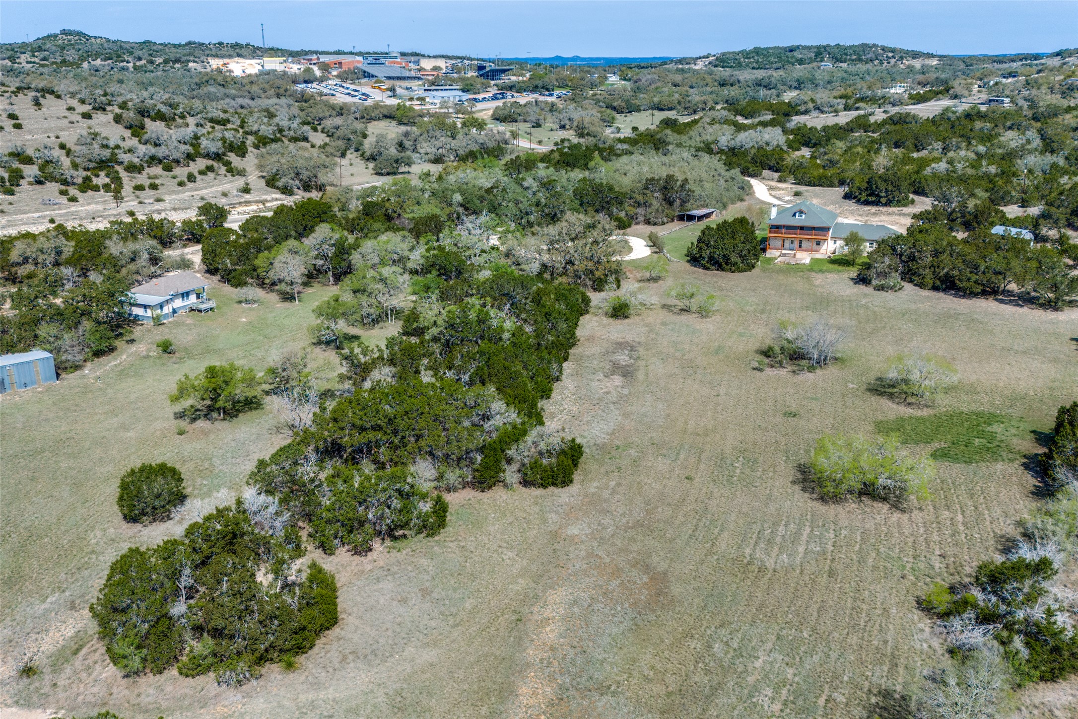 34970 Smithson Valley Road Bulverde, TX 78163 - Photo 34 of 36 an aerial view of a house with a yard
