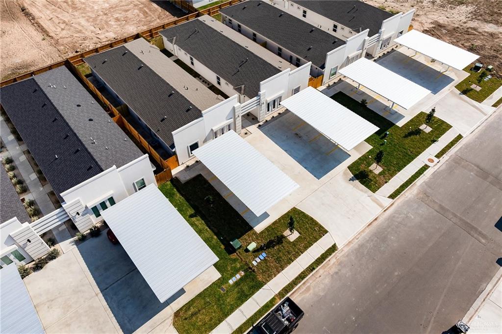 1322 Beverly Avenue Weslaco, TX 78596 - Photo 14 of 17 an aerial view of backyard with a white house