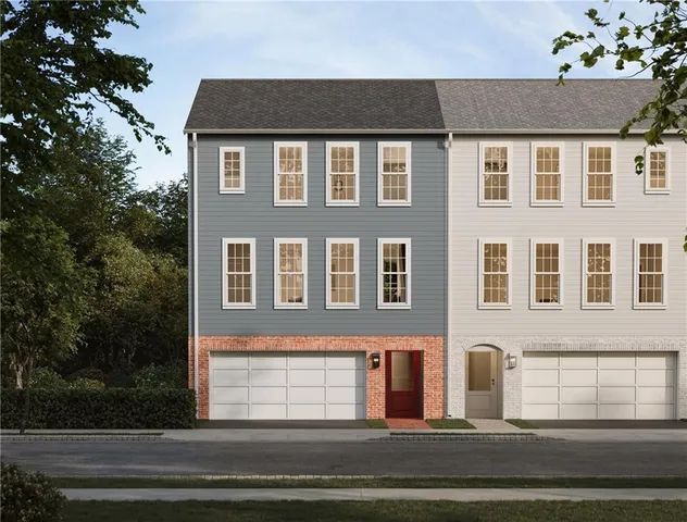 a front view of a house