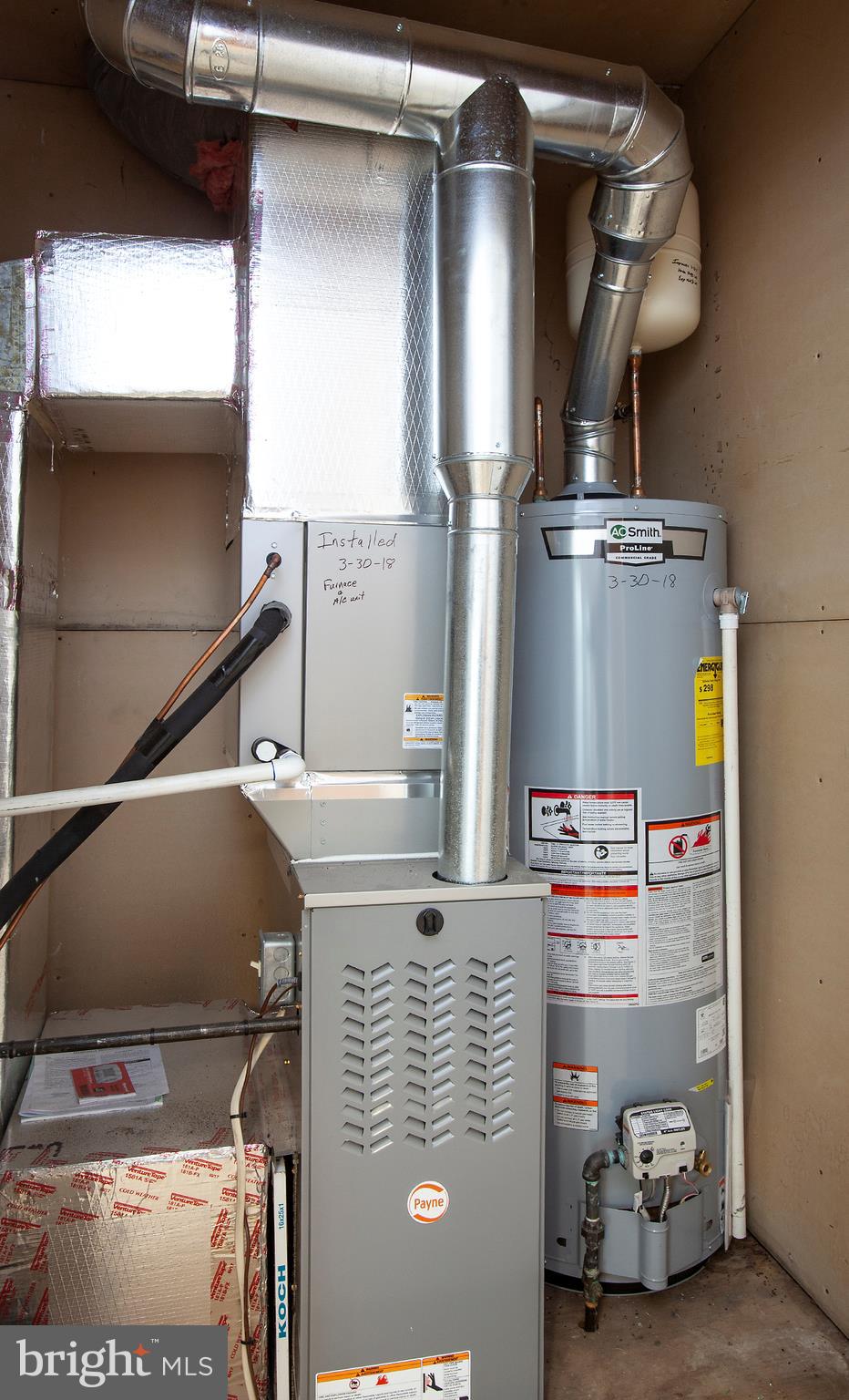 15 Stephen Road Camp Hill, PA 17011 - Photo 8 of 28 NEW Gas Furnace and Hot Water Heater off Kitchen.